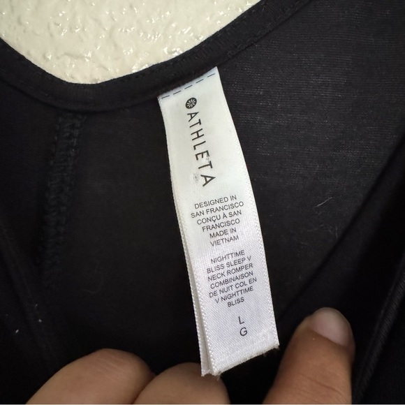 Athleta Night Time Bliss V Neck Romper - Picture 4 of 8